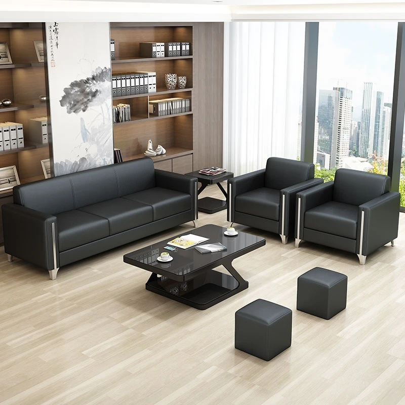 Accent Leather Office Sofas Floor European Modern Ergonomic Office Sofas Japanese Modernos Para Sala Furniture