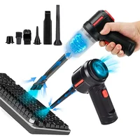 Compressed Air Duster & Mini Vacuum Keyboard Cleaner 3-In-1, Portable Electric Air Can, Cordless Computer Cleaning Kit 2