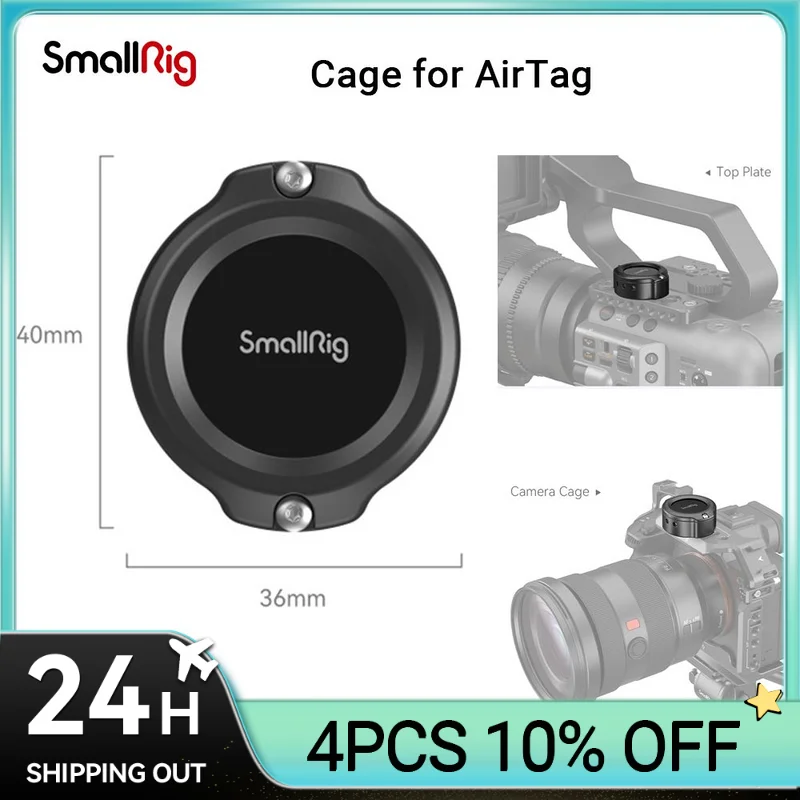 

Клетка SmallRig для AirTag, универсальный способ установки AirTag на камере для отслеживания устройств, макс. 100 м, Track MD4149