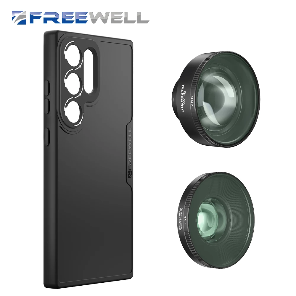 Samsung F-Mount Phone case Photography Kit Long Range Macro Lens and 1.7x Teleph