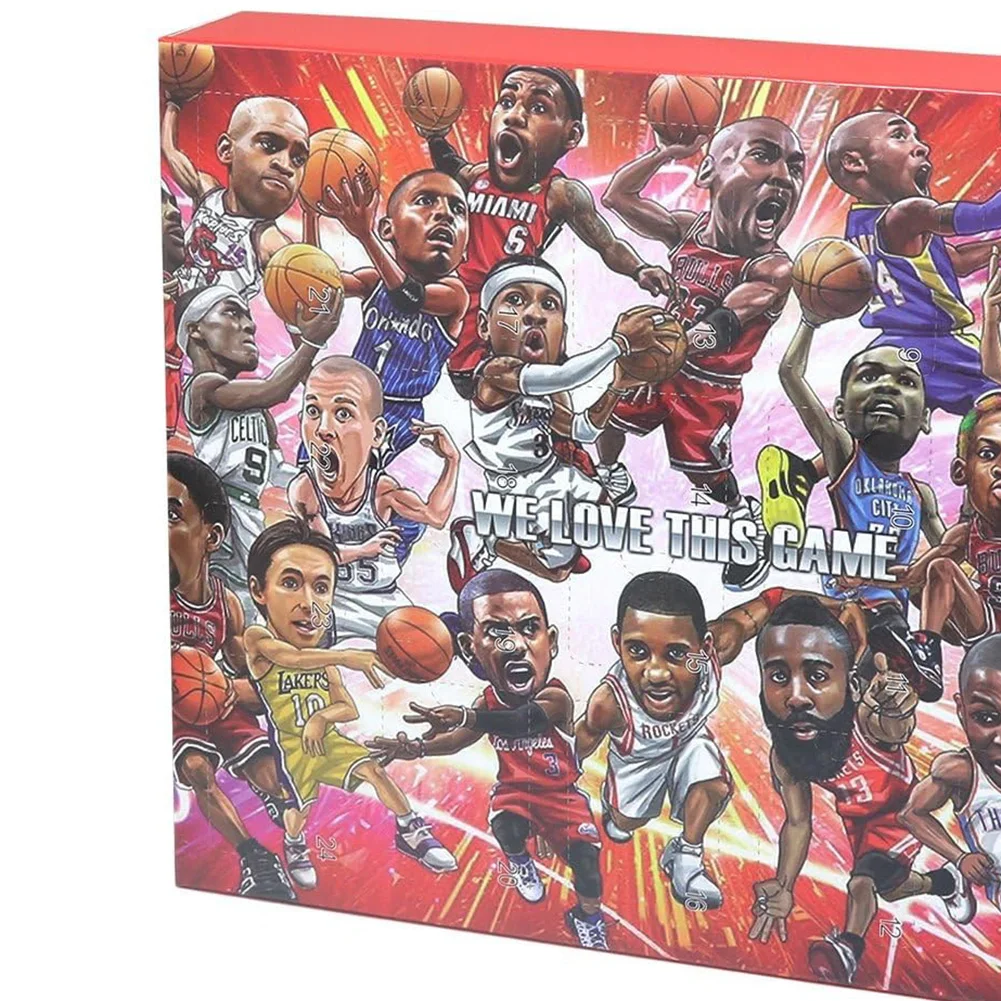 Basketball Advent Calendar 24 Days Christmas Countdown Calendar Holiday Advent Xmas Gift for kids Adults Teen Boys