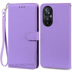 Luxury Soft Silicone Wallet Leather Flip Cover Phone Case - Enhanced Protection & Style for Blackview A200 Pro (Light Purple-Strap)