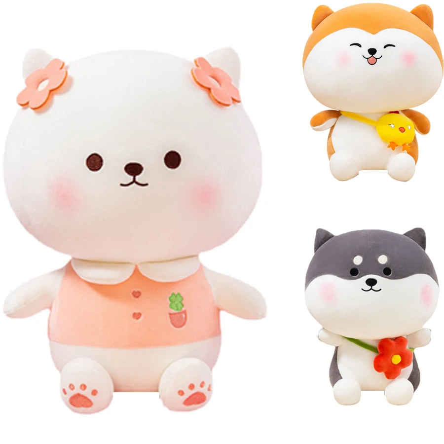 

In Stoc Kids Toys Plush Animal Husky Dog Doll Shiba Inu Doll Plush Toy Sleeping Pillow Doll Girl Gift Kawaii Plush