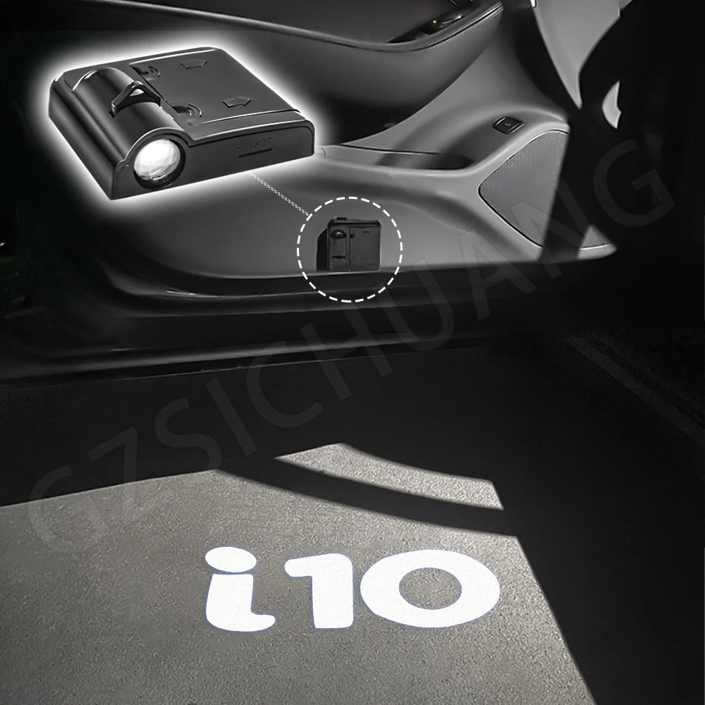 Led Car Door Welcome Light Car Shadow Ghost Light Logo Proiettore Proiettore Laser Di Cortesia Per Accessori Decorativi Hyundai I10
