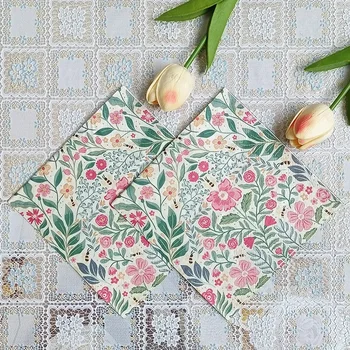 Floral Decorative Paper Napkins 1