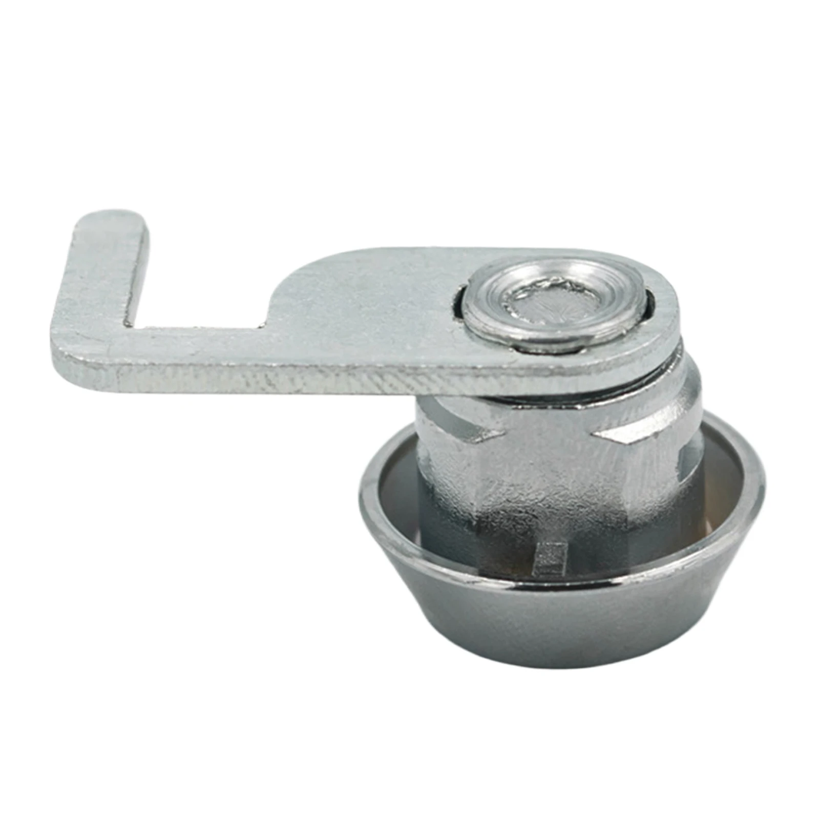 Silver Rust-Resistant Mini Cam Lock With Quick Clip For Cash Box Easy Replacement Easy-to-install