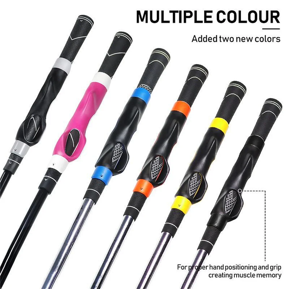 

Golf Grip Trainer Attachment Outdoor Golf Swing Trainer Beginner Gesture Alignment Training Aids Correct Training Grip Aid