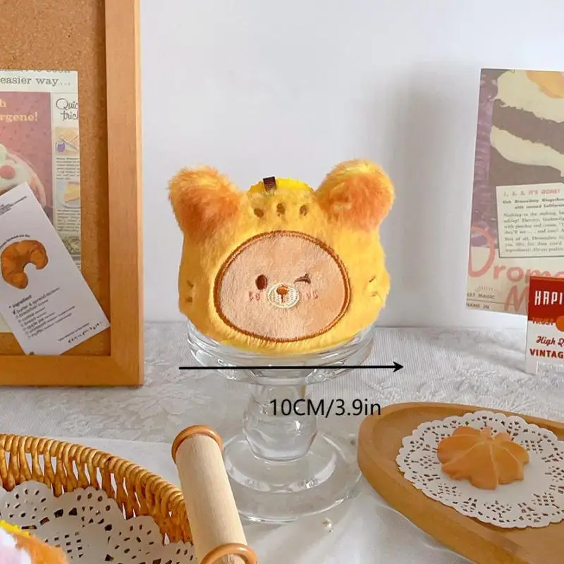 Backen Kuchen Plüsch Spielzeug Schlüsselbund Cartoon Pudding Weiche Angefüllte Puppe Anhänger Auto Schlüssel Ring Rucksack Tasche Decor Kind Geschenk – Detail 7