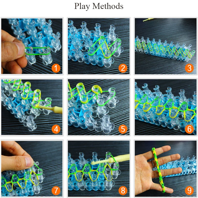 Bands Box Kid DIY Set Bracelet Silicone Rubber Bands Elastic Colorful Weave Bands Toy Children Goods 3 Bands Box Kid DIY Set Bracelet Silicone Rubber Bands Elastic Colorful Weave Bands Toy Children Goods 3