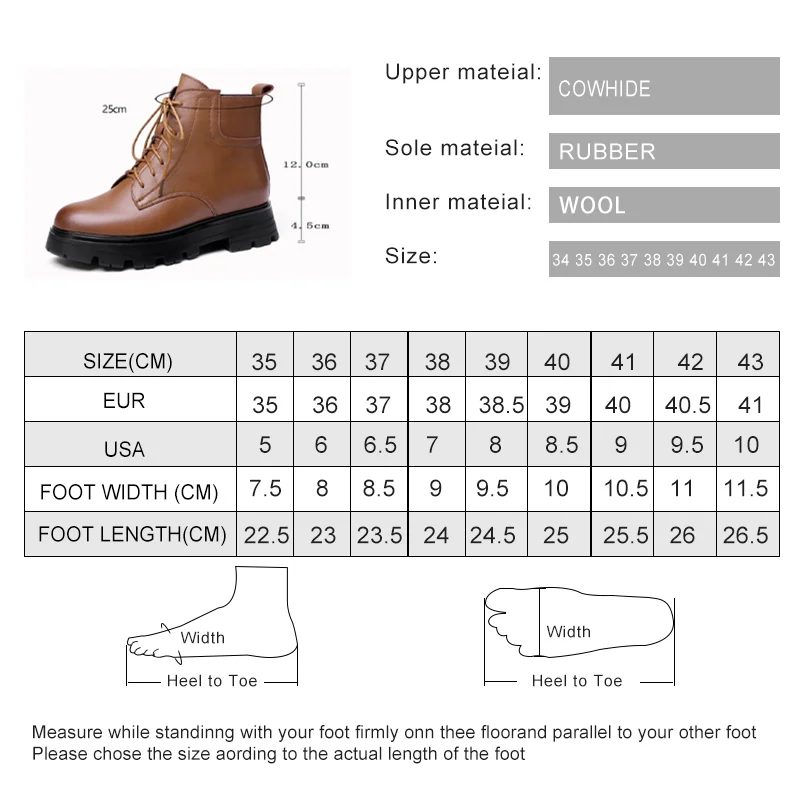 Women Winter Boots Genuine Leather 2024 New Large Size Natural Wool Women Ankle Boots Fashion Keep Warm Marton Boots Ladies