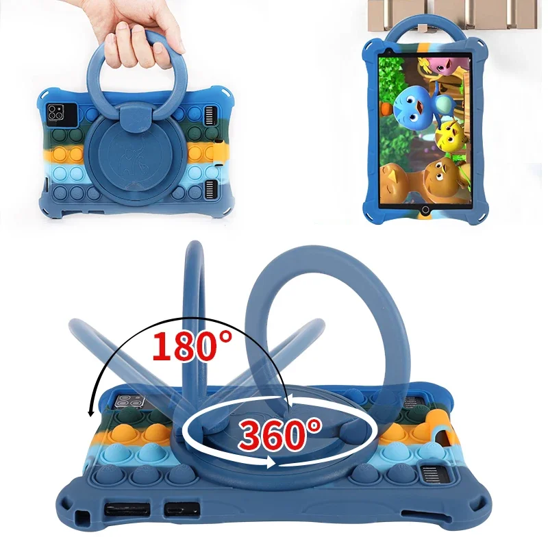 8 Inch Android kids tablet pc for children learning kids' tablets tablette with colorful silicon cases