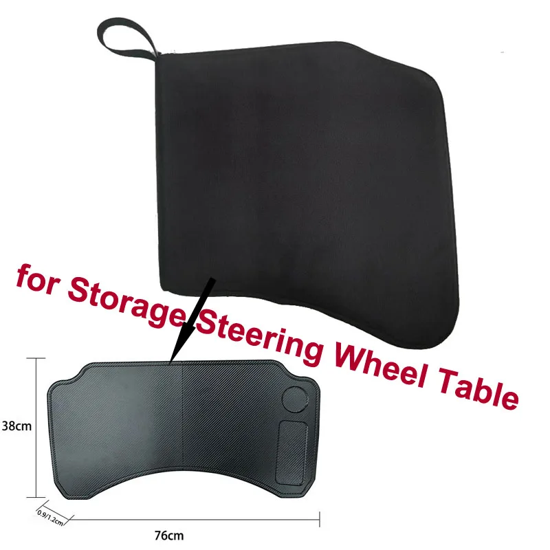 Storage Bag for Tesla Model 3 Y Steering Wheel Table Oxford Carrying Organizer Bag Folding Desk Auto Accessories Parts