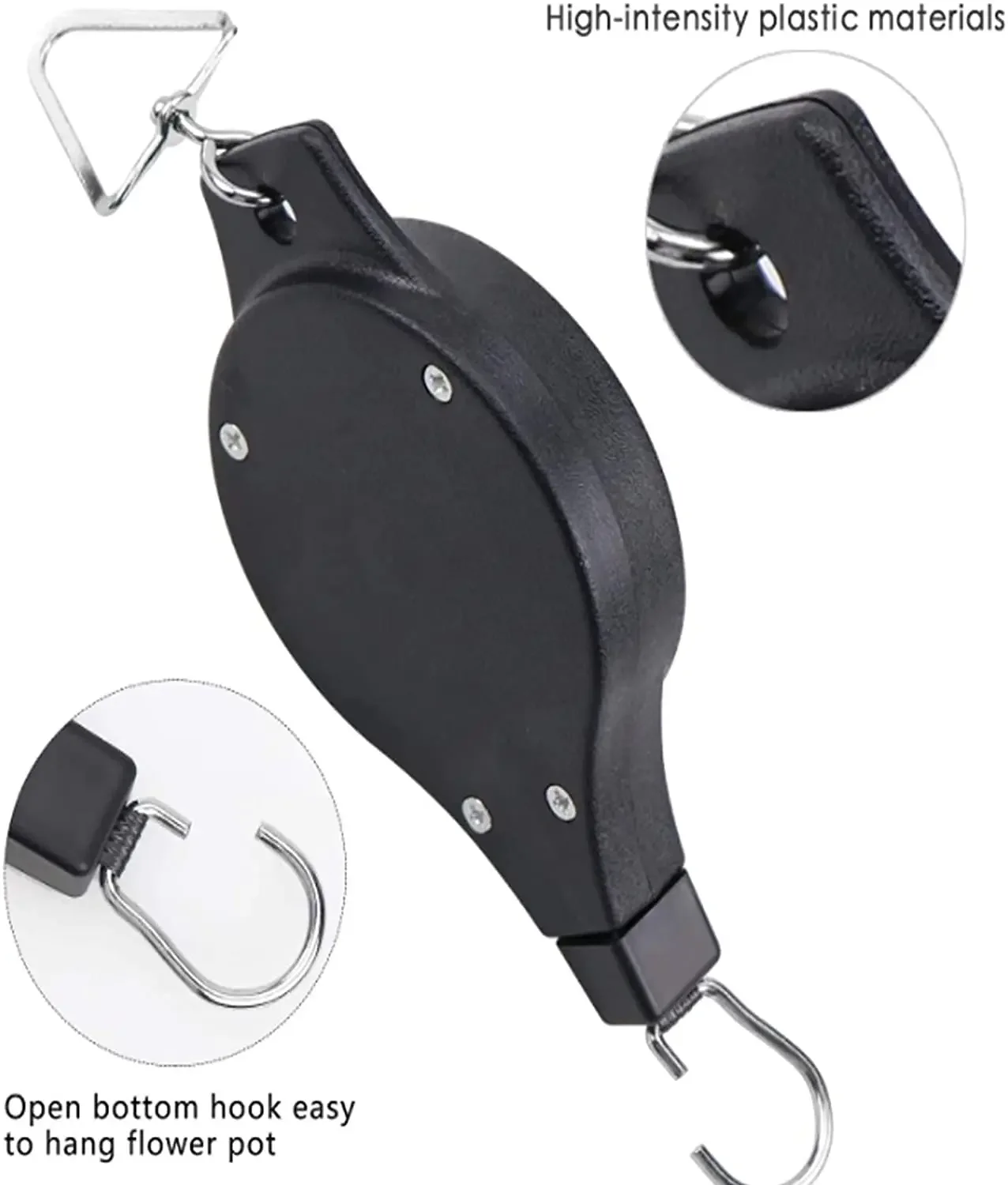 

Подвесные горшки для фотографий и птиц, сверхпрочная вешалка для растений, корзины, корзины для цветов, регулируемая выдвижная корзина для сада