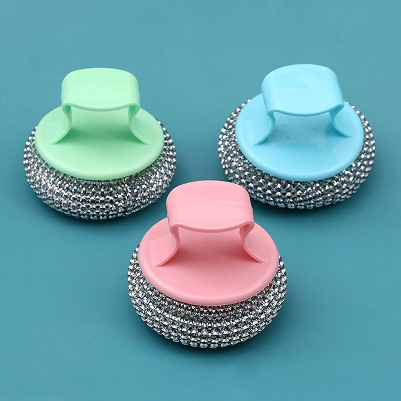 Stainless Steel Kitchen Cleaning Brush Cleaning Balls Oversized Brush Plate & Bowl Brush