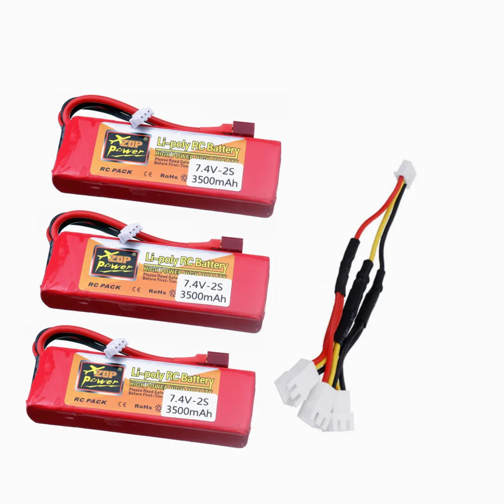 

2s 7,4 V 3500mAh перезаряжаемый литий-полимерный аккумулятор и зарядное устройство для Wltoys 1/14 144001 124016 124017 124018 124019 12428 12423 RC car