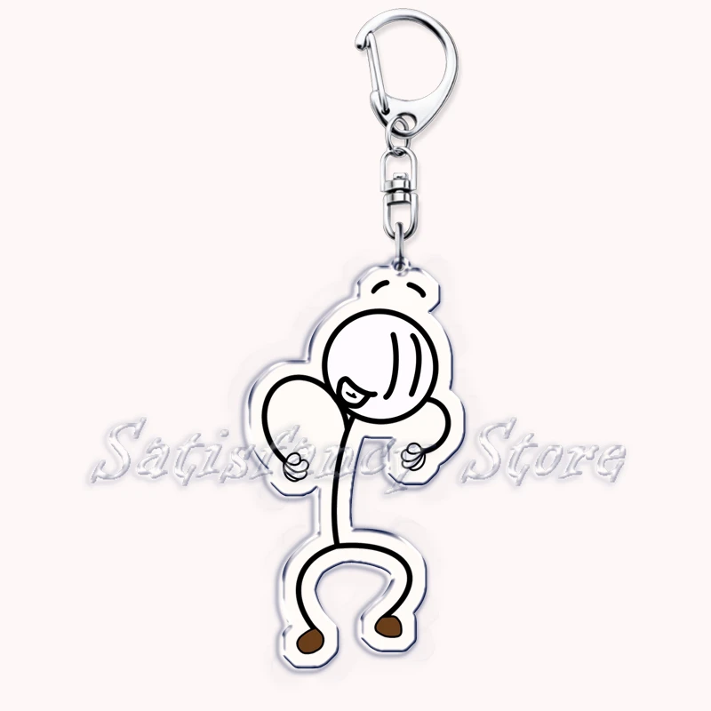Spiel Henry Stick min Charles Calvin Acryl Schlüssel anhänger Schlüssel ring für Zubehör Tasche Anhänger Schlüssel anhänger Ring Schmuck Freunde Geschenke – Detail 31