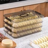 Dumpling box Storage refrigerator multi-layer cold quick freezing special food Wonton dumplings fresh-keeping sealed storage box 5