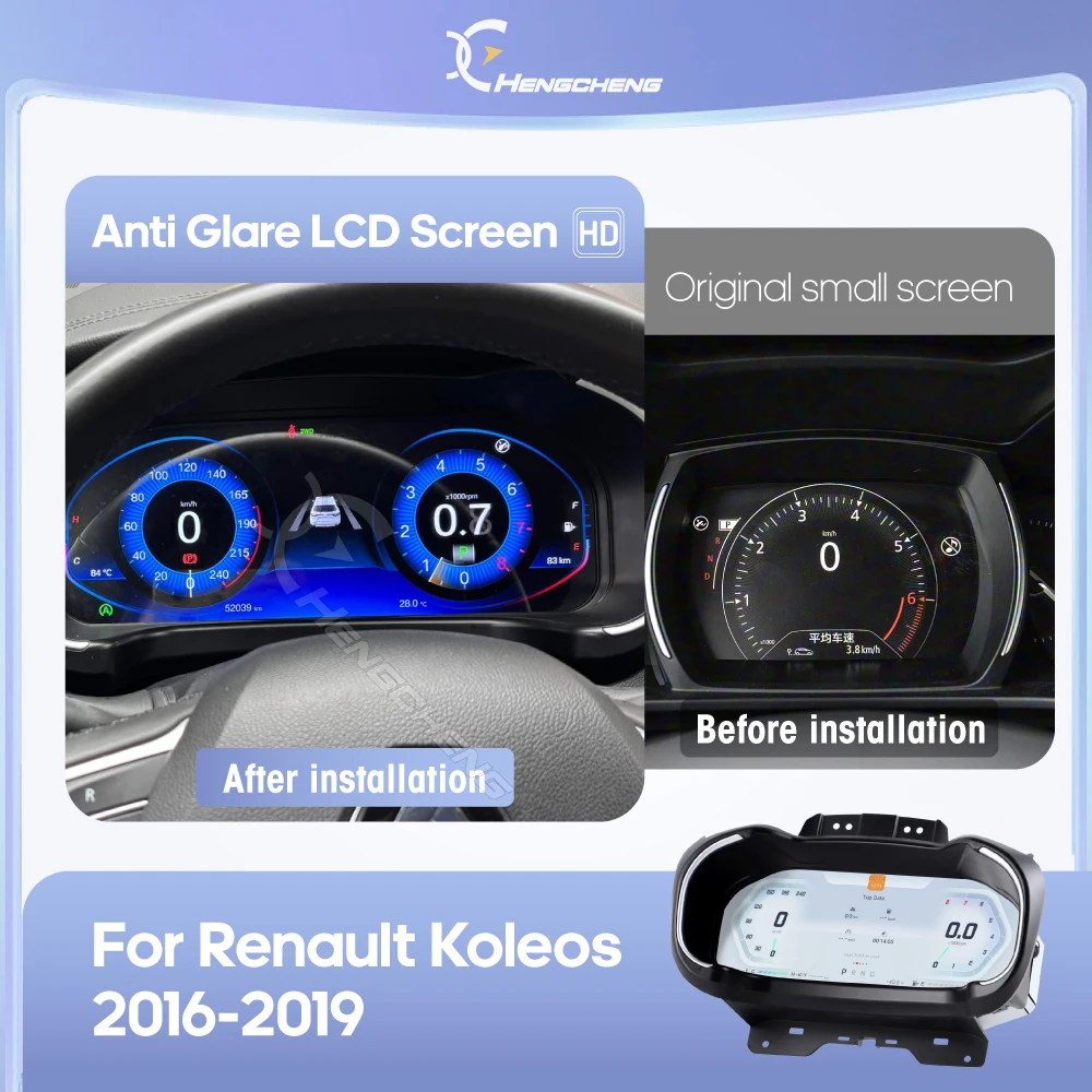 Para Renault Koleos Megane 4 Samsung SM6 Talisman 2016-2019, Panel de Instrumentos LCD para Automóvil, Carplay, Android Auto, Cabina Virtual, Instrumento Virtual 2