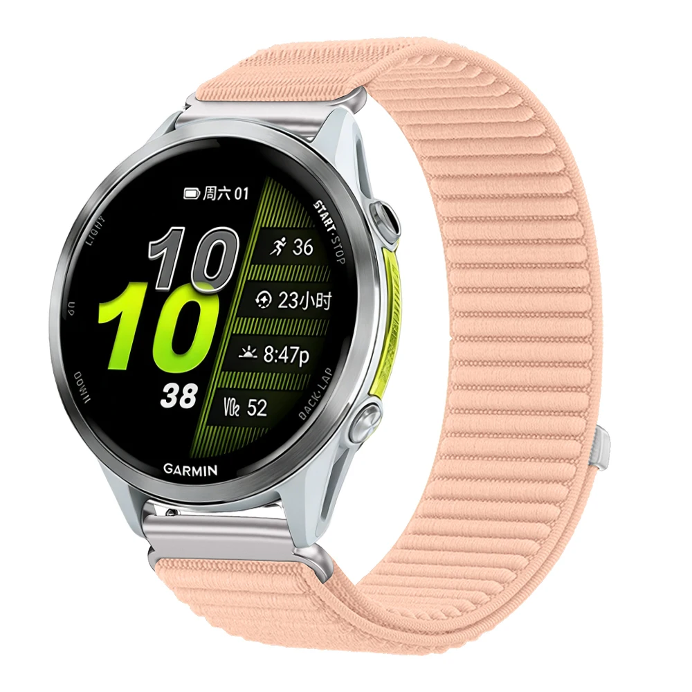 Nylon Loop Watch Strap Band – Adjustable Wristband Bracelet, 20mm/22mm Width