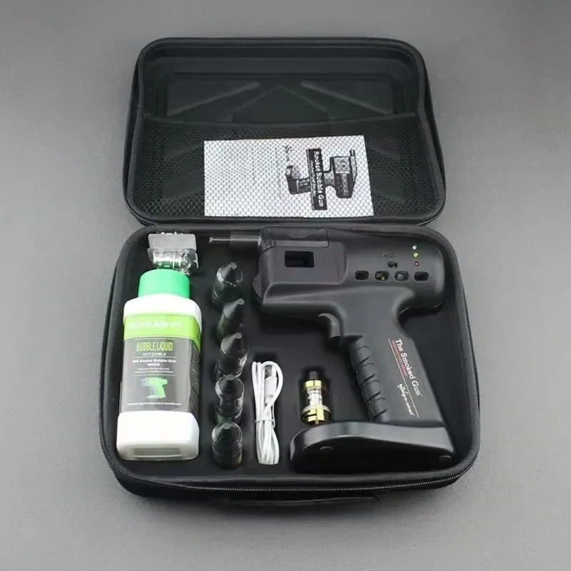 Bulle Portative De Cocktail De Pistolet D'infuseur De Fumée Pour La Boisson, Whi