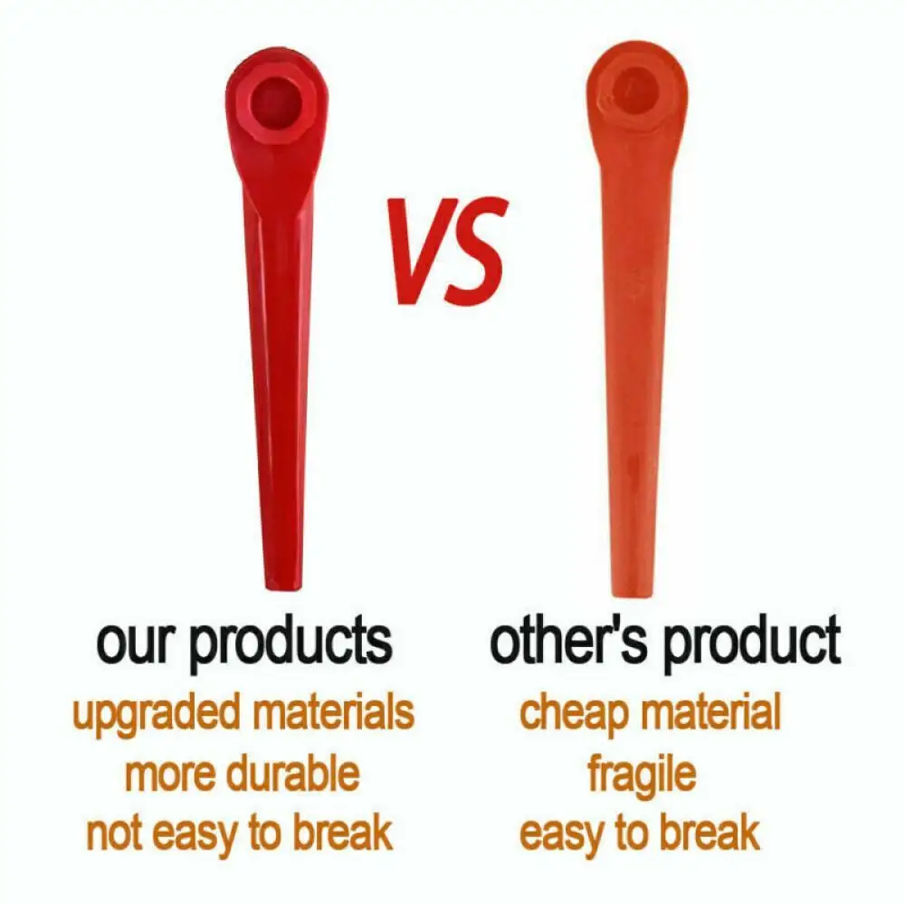 Plastic Red Replacement Blades for Cordless Grass Trimmer