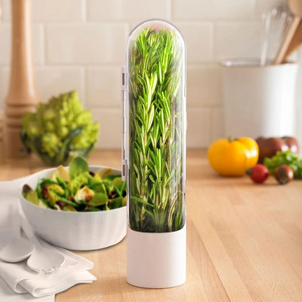 Keeps Green Fresh Bottles Vegetables Refrigerator Fresh Herb Storage