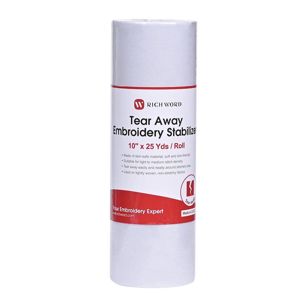Embroidery Machine Stabilizer BAI Embroidery Stabilizer Backing Easy Tear Paper 46M For Embroidery