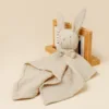 Cotton Gauze Baby Comforter Blanket Cartoon Rabbit Baby Sleeping Doll Solid Color Security Blanket for Infant Kids 5