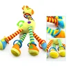 Soft Giraffe Animal Handbells Rattles Plush Infant Toddler Car Bed Hanging Toy Baby Early Education Development Handle Toys 5