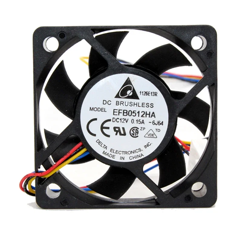 5PCS Delta 5010 50MM 50x50x10MM Fan EFB0512HA For Cooler Master Two Ball Bearing  Cooling fan DC12V 0.15A with 3pin 4pin PWM корпус cooler master mcb b311l kgnn s02