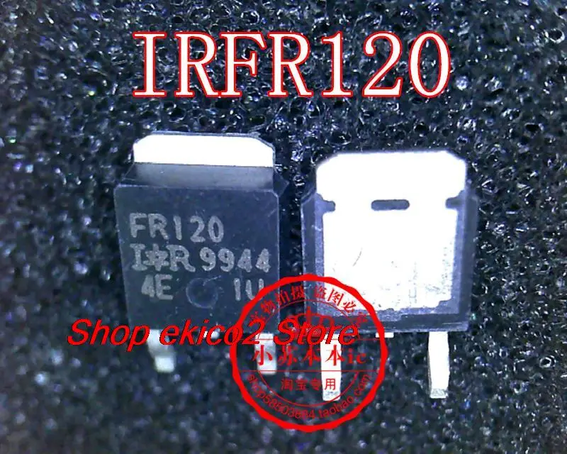 

10 шт., Оригинальные запасные части MOS IRFR120 FR120 TO-252