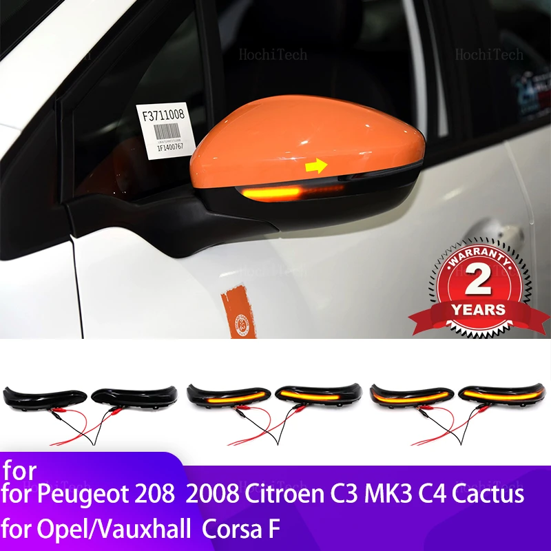 SmokedLEDDynamicTurnSignalLightSideMirrorFlashingLightfor