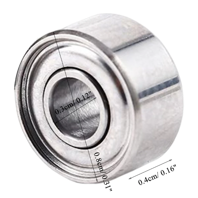 L74B 10피스 693ZZ 깊은 홈 볼 베어링 3mmX8mmX4mm 이중 차폐 탄소강 간편한 설치 베어링 컴팩트