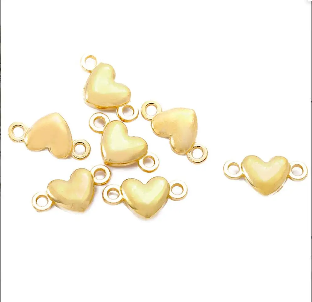 200pcs 18x14mm Antique Silver Color Hollow Heart Connector Charms For Jewelry Making DIY Jewelry Findings F0149