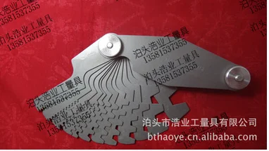 

29 degree T-type thread gauge British ACME metric 30-degree T-type thread sample American standard Tr tooth shape gauge triangle