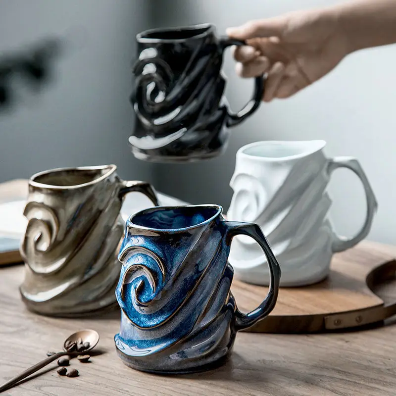 Vintage Fashion Ceramic Mugs Aesthetic Modern Creativity Mugs Coffee Cups  Minimalist High Quality Tazas Originales Mug Cute Cup - AliExpress