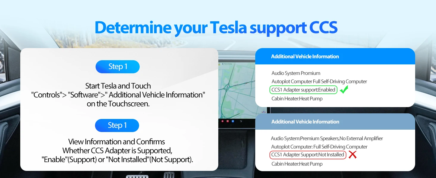 EVDANCE CCS1 zu Tesla Adapter-Ladegerät für Tesla Model 3/S/X/Y 250KW Kompatibel mit Level 3 Schnellladestation – Detail 1