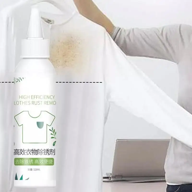 Fabric Rust Stain Remover Strength Laundry Stain Remover Rust & Perspiration Fabric For Clothing Multi-Fabric