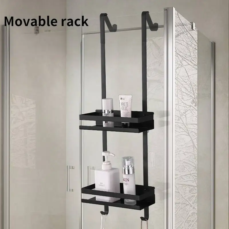 Removable Shower Storage Shelf Perforation-free Wall Storage