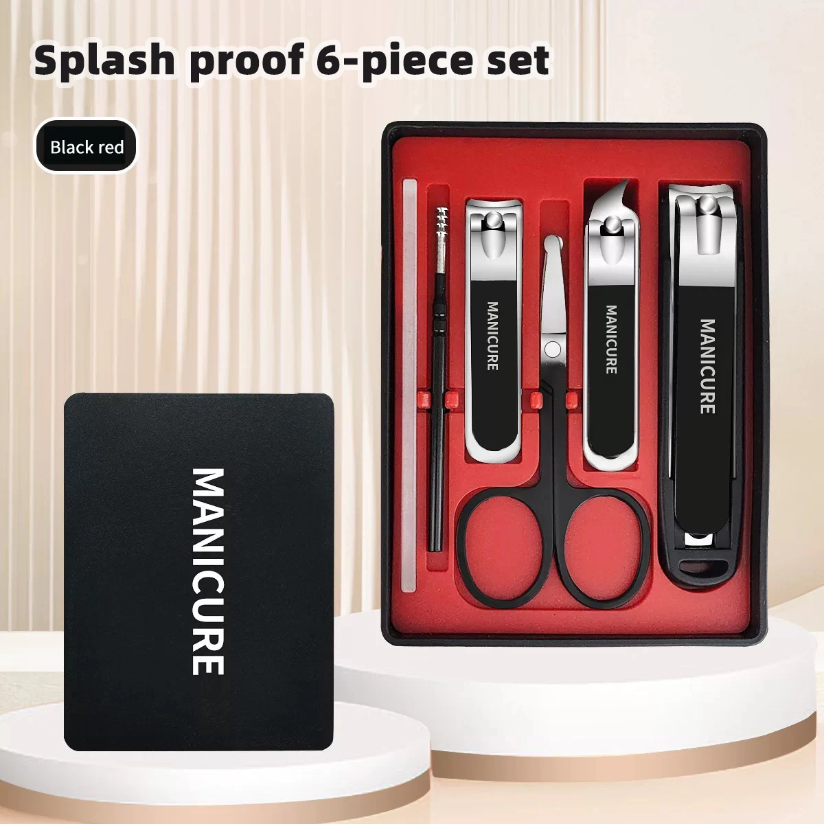 Nail Set Anti-Splash Nail Clipper Set Six Home Manicure Care Tools Clippers Clippers Beauty Tools