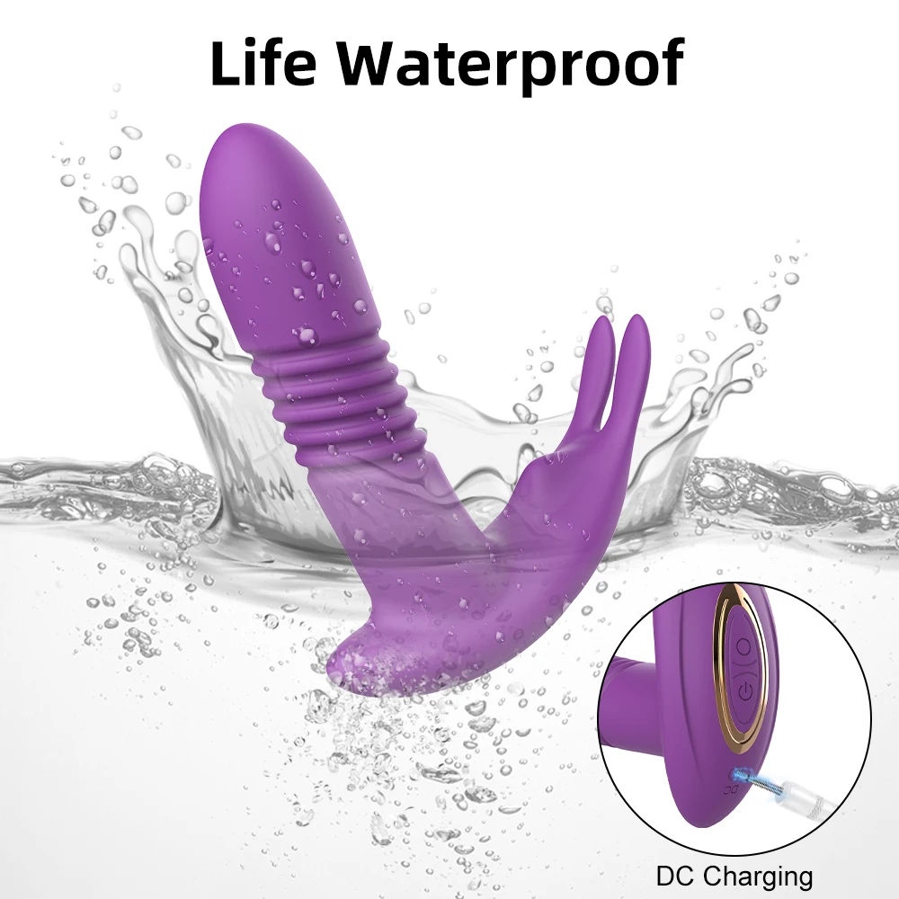 Female Sex Toys Bluetooth Thrusting Vibrator for Women APP Rotating Telescopic Dildo Remote Control G Spot Massage Clitoris Stimulator