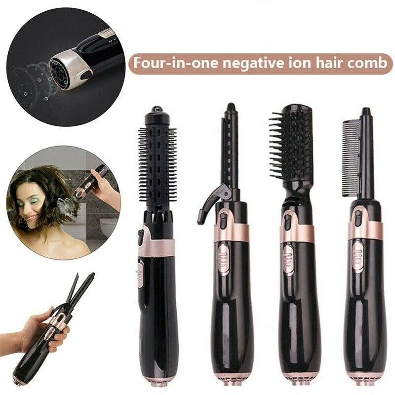 Alisador de Cabelo 4 em 1 Secador Escova Pente Modelador Quente Estilor Ferramenta ar 14 Cheap Pentes