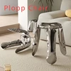 Plopp-Creative Minimalist Metal Inflatable Stool, 3D Stainless Steel Stool, Nordic Creative Balloon Stool, Living Room Footstool Plopp-Creative Minimalist Metal Inflatable Stool, 3D Stainless Steel Stool, Nordic Creative Balloon Stool, Living Room Footstool