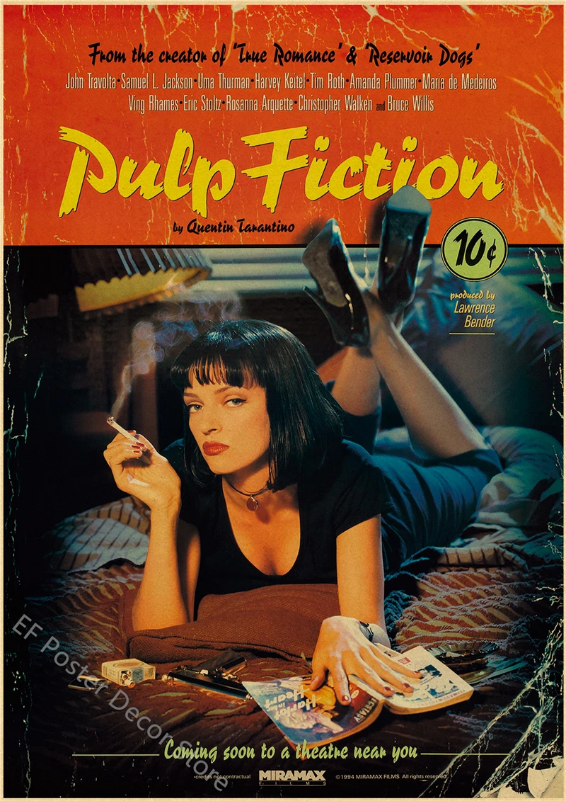 Affiches de Film Vintage, imprimés rétro, Club de combat/Lion, Film classique rétro, décor de maison, salle de cinéma, peinture murale d'art esthétique