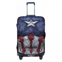 Custom Captain America Luggage Cover Protector Funny Travel Suitcase Protective Cover for 18-32 Inch 1