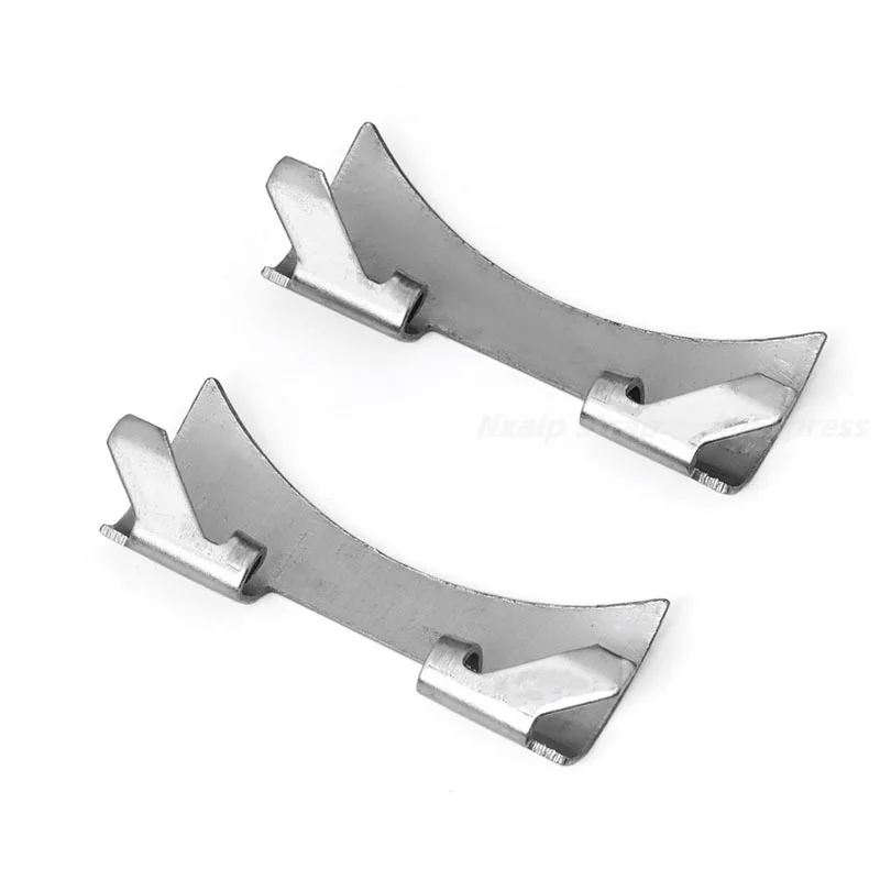 Curved End Stainless Steel Strap Adapter for Watch Bracelet Links (Multiple Sizes Available)