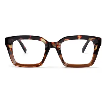 نظارات قراءة مربعة كبيرة الحجم للرجال والنساء ، إطار كبير ، نظارات عصرية ، طول النظر الشيخوخي ، الديوبتر + ~ ~ 3