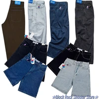 Polar Big Boy Jeans Collection Hip Hop Streetwear Cartoon Embroidery Y2K Pants Baggy Jeans Mens Womens High Waist Wide Trouser 1