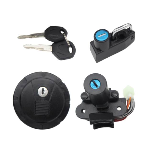 Fuel Gas Tank Cap Lock Cover with Keys Sturdy Accessories for Kawasaki Klx250 Klx250SF Easily Install Motorbike Spare Parts