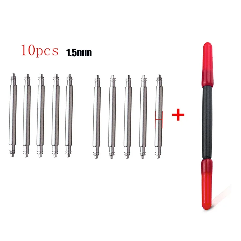 Versatile Metal Watch Band Spring Bar Pins - Assorted Sizes